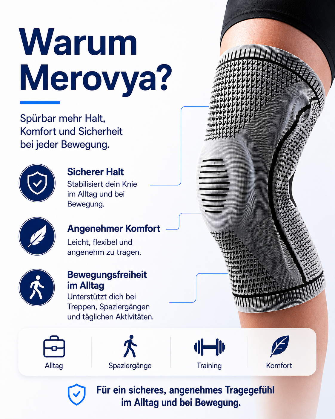 Merovya FlexSupport Kniebandage