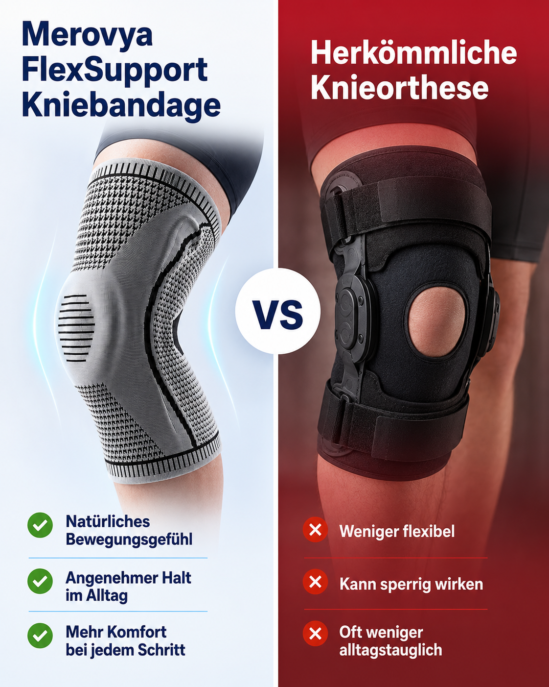 Merovya FlexSupport Kniebandage